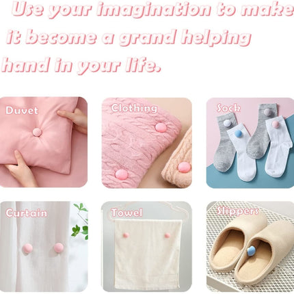 8 PCS Non-marking One-touch Unlocking Mushroom-shaped Quilt Fixer