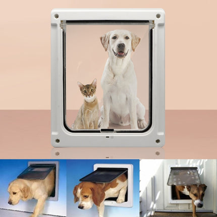 GM-01 Pet Door Pet Supplies ABS Dog and Cat Door Hole, GM-01 White - DealBuddy