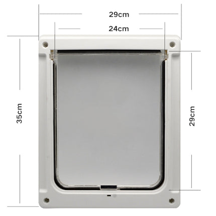 GM-01 Pet Door Pet Supplies ABS Dog and Cat Door Hole, GM-01 White - DealBuddy