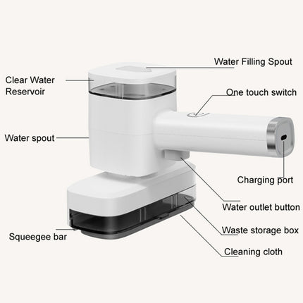 12W Multi-functional Wireless Handheld Cleaner Window Scraping