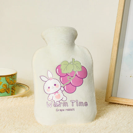 Cartoon Velvet Cover Thickened Explosion-Proof PVC Water-Filled Hot Water Bag