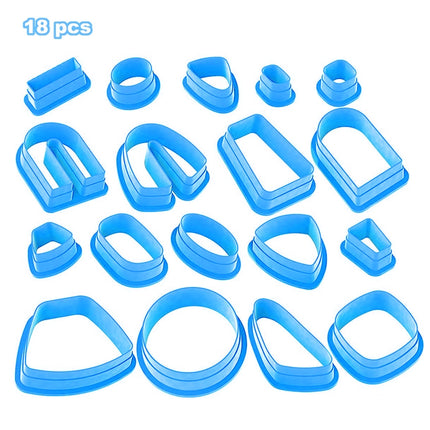 18 In 1 Soft Clay Earring Molds DIY Handmade Clay Cutter Clay Earrings Making Molds
