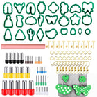 106-1 116 In 1 Clay Cutter Set DIY Clay Earring Mould Clay Earrings Making Tools