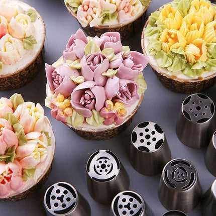Stainless Steel Laminating Nozzle Set Cake DIY Laminating Nozzle Set Baking Tools