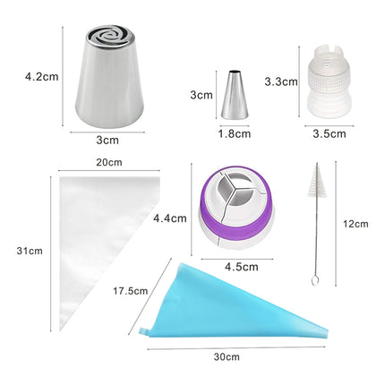 Stainless Steel Laminating Nozzle Set Cake DIY Laminating Nozzle Set Baking Tools