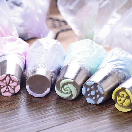 Stainless Steel Laminating Nozzle Set Cake DIY Laminating Nozzle Set Baking Tools