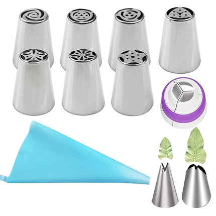 Stainless Steel Laminating Nozzle Set Cake DIY Laminating Nozzle Set Baking Tools
