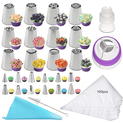 Stainless Steel Laminating Nozzle Set Cake DIY Laminating Nozzle Set Baking Tools