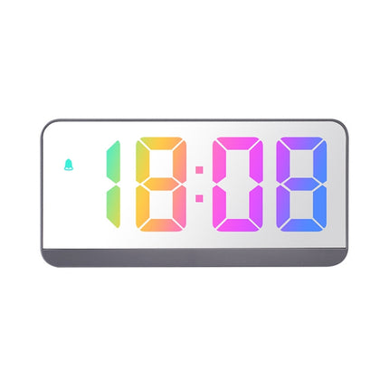 Colorful Fonts LED Electronic Alarm Clock Large Screen Clock