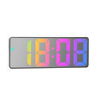 Colorful Fonts LED Electronic Alarm Clock Large Screen Clock