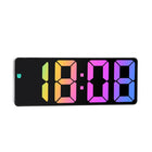 Colorful Fonts LED Electronic Alarm Clock Large Screen Clock