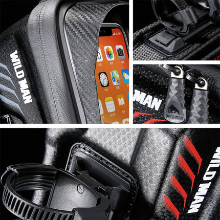 WILD MAN E12X 1L EVA Hard Shell Waterproof and Anti-fall Bicycle Bag with Touch Function - DealBuddy