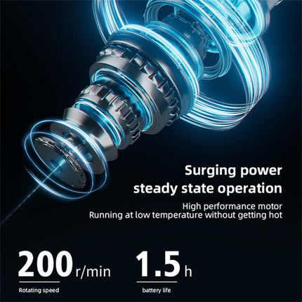 DY701  3 In 1 Electric Feather Duster Handheld Telescopic Dust Clean Brush