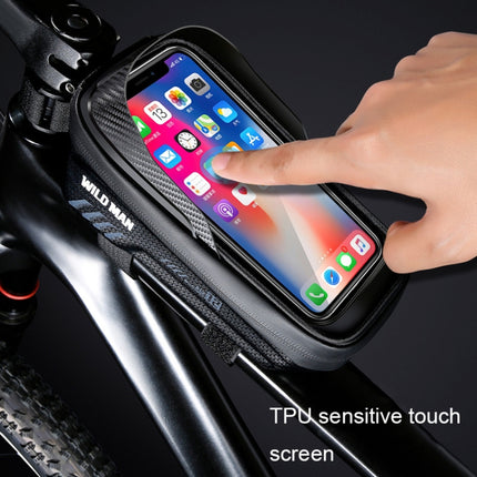 WILD MAN E12 1L EVA Hard Shell Mountain Bike Waterproof and Wear-resistant Front Beam Bag - DealBuddy