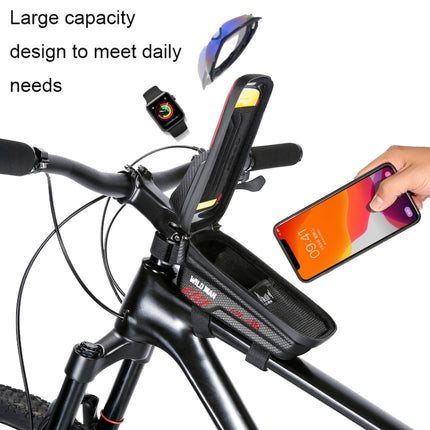 WILD MAN E12 1L EVA Hard Shell Mountain Bike Waterproof and Wear-resistant Front Beam Bag - DealBuddy