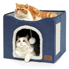 Pet Stool Pet Kennel Indoor Foldable Storage Stool Cat Dog Kennel, 41 x 41 x 35cm - DealBuddy