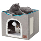 Pet Stool Pet Kennel Indoor Foldable Storage Stool Cat Dog Kennel, 41 x 41 x 35cm - DealBuddy