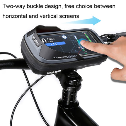 WILD MAN ES16 0.5L EVA Hard Shell Waterproof Touch Screen Bicycle Handlebar Bag - DealBuddy