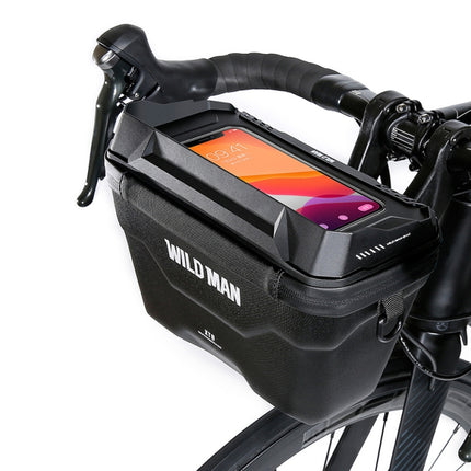 WILD MAN XT8 3L Bicycle EVA Hard Shell Touch Screen Waterproof Head Bag - DealBuddy