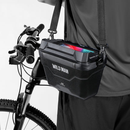 WILD MAN XT8 3L Bicycle EVA Hard Shell Touch Screen Waterproof Head Bag - DealBuddy