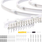 Model Steel Rail Bending Curtain Rail Flexible Guide Set, Size:, 3m White - DealBuddy