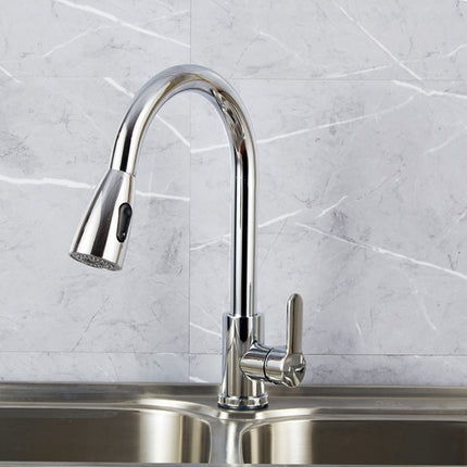 Kitchen Pull-out Faucet Stainless Steel Sink Telescopic Universal Faucet,Spec: