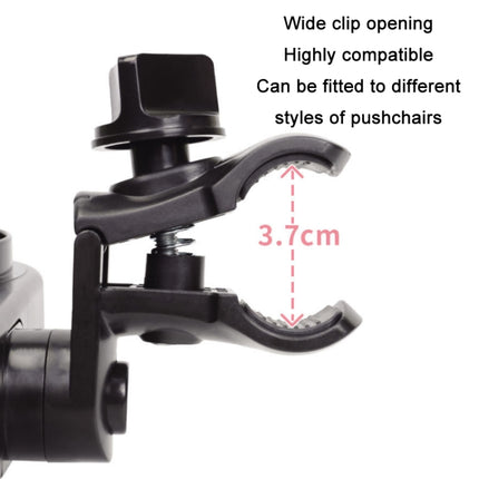 Stroller Double Cup Holder Pushchair Bottle Snack Box Shelf