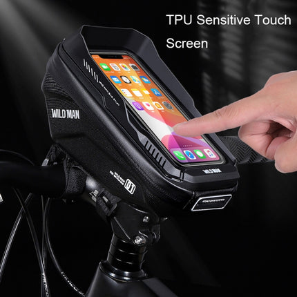 WILD MAN XT1 1L Bicycle EVA Hard Shell Phone Touch Screen Handlebar Bag - DealBuddy