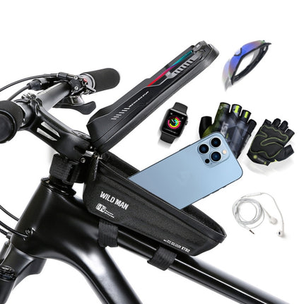 WILD MAN XT2 1L Bicycle EVA Hard Shell Waterproof Phone Touch Screen Beam Bag - DealBuddy