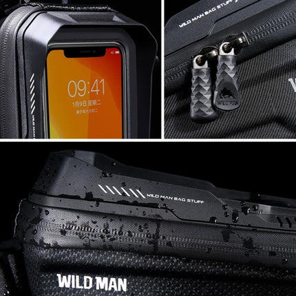 WILD MAN XT2 1L Bicycle EVA Hard Shell Waterproof Phone Touch Screen Beam Bag - DealBuddy