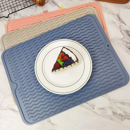 TPR Thickened Thermal Pad Wave Pattern Drain Anti-Slip Mat