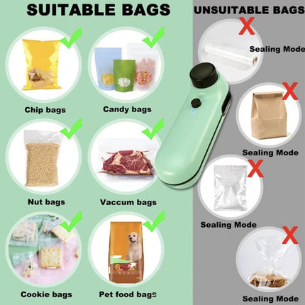 W-168 Knob Charging Sealing/Opening Machine Mini Snack Moisture Sealer - DealBuddy