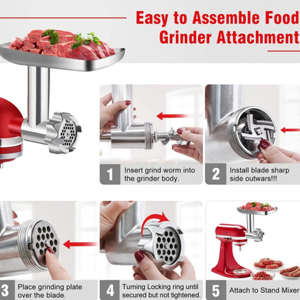 KA-09 For Kitchenaid Minced Meat Head Minced Meat And Noodle Machine Accessories