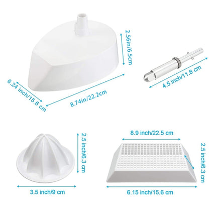 4-Piece Citrus Juicer Attachment Set for KitchenAid Stand Mixers Includes Reamer, Pulp Filter Basket & Base, For KitchenAid 4.5QT/5QT - DealBuddy