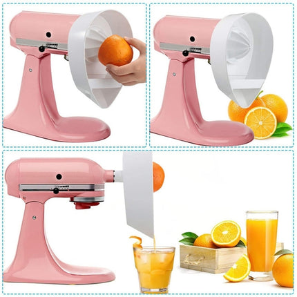 4-Piece Citrus Juicer Attachment Set for KitchenAid Stand Mixers Includes Reamer, Pulp Filter Basket & Base, For KitchenAid 4.5QT/5QT - DealBuddy