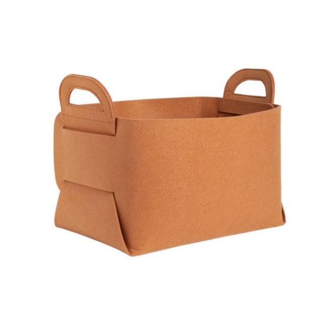 Home Clutter Felt Folding Storage Baskets, Large, Medium, Small