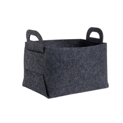 Home Clutter Felt Folding Storage Baskets, Large, Medium, Small