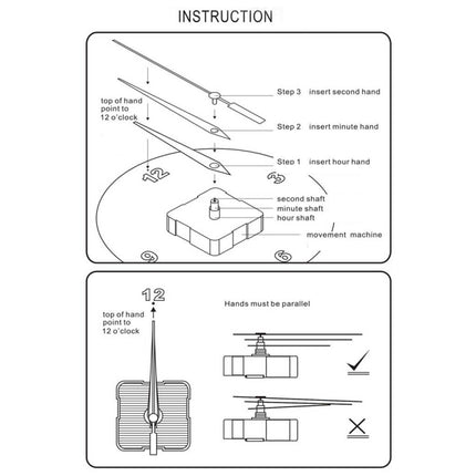 Shaft Length 23mm Quartz Pendulum Clock Movement DIY Movement Kits