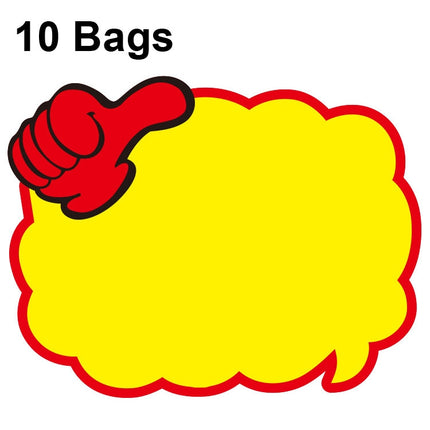 10 bags 25x19cm Explosion Sticker Product Price Tag Supermarket Price Label