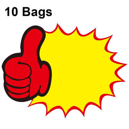 10 bags 25x19cm Explosion Sticker Product Price Tag Supermarket Price Label