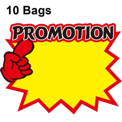 10 bags 9x7cm Explosion Sticker Product Price Tag Supermarket Price Label