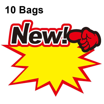 10 bags 9x7cm Explosion Sticker Product Price Tag Supermarket Price Label