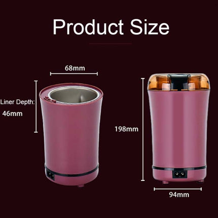 M150A Stainless Steel Electric Mini Coffee Grinder Grain Bean Grinding Machine, Spec:, US Plug (Purple), US Plug (Black), US Plug (White), EU Plug (White), EU Plug (Purple), UK Plug (White), UK Plug (Black), UK Plug (Purple) - DealBuddy