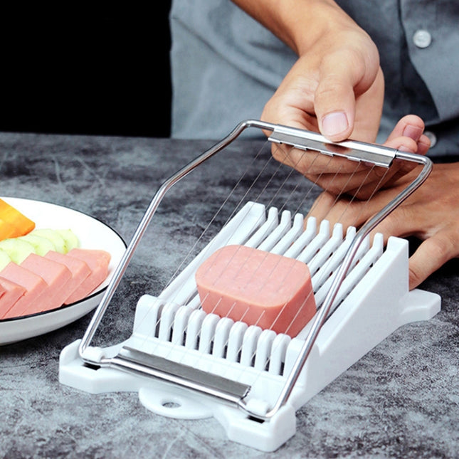 JA-958 Lunch Meat Ham Slicer Household Fruit Cutter Banana Sliced Kitchen Egg Cutter, JA-958 Ham Slicer (White), JA-958 Ham Slicer (Yellow) - DealBuddy