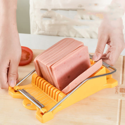 JA-958 Lunch Meat Ham Slicer Household Fruit Cutter Banana Sliced Kitchen Egg Cutter, JA-958 Ham Slicer (White), JA-958 Ham Slicer (Yellow) - DealBuddy