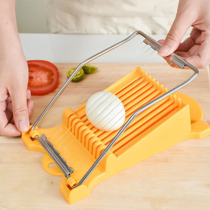 JA-958 Lunch Meat Ham Slicer Household Fruit Cutter Banana Sliced Kitchen Egg Cutter, JA-958 Ham Slicer (White), JA-958 Ham Slicer (Yellow) - DealBuddy