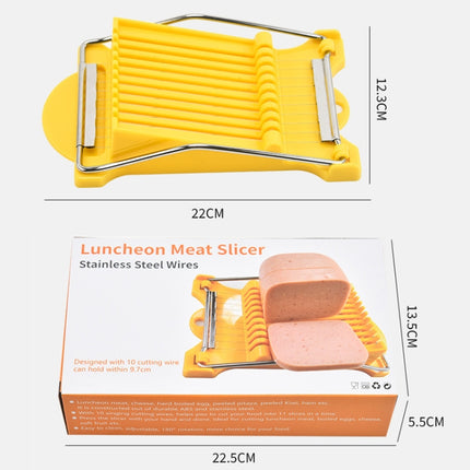 JA-958 Lunch Meat Ham Slicer Household Fruit Cutter Banana Sliced Kitchen Egg Cutter, JA-958 Ham Slicer (White), JA-958 Ham Slicer (Yellow) - DealBuddy
