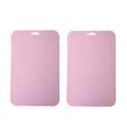 2pcs Baby Auxiliary Cutting Board Fruit and Vegetable Cutting Plastic Board, 2pcs Pink, 2pcs Green