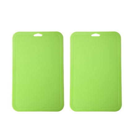 2pcs Baby Auxiliary Cutting Board Fruit and Vegetable Cutting Plastic Board, 2pcs Pink, 2pcs Green