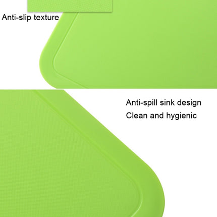 2pcs Baby Auxiliary Cutting Board Fruit and Vegetable Cutting Plastic Board, 2pcs Pink, 2pcs Green